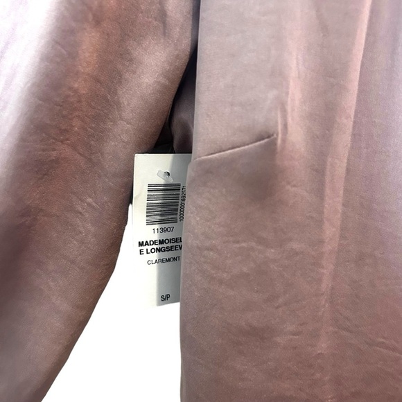 Aritzia Wilfred Mademoiselle Satin Longsleeve Dress - Picture 12 of 16